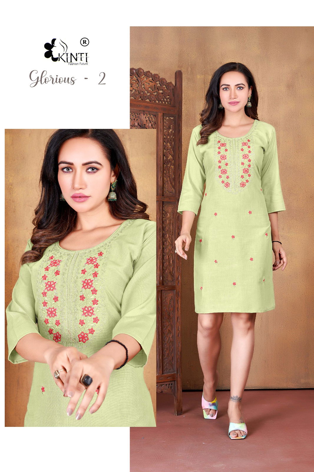 Kinti Glorious 2 Designer Kurti Catalog
